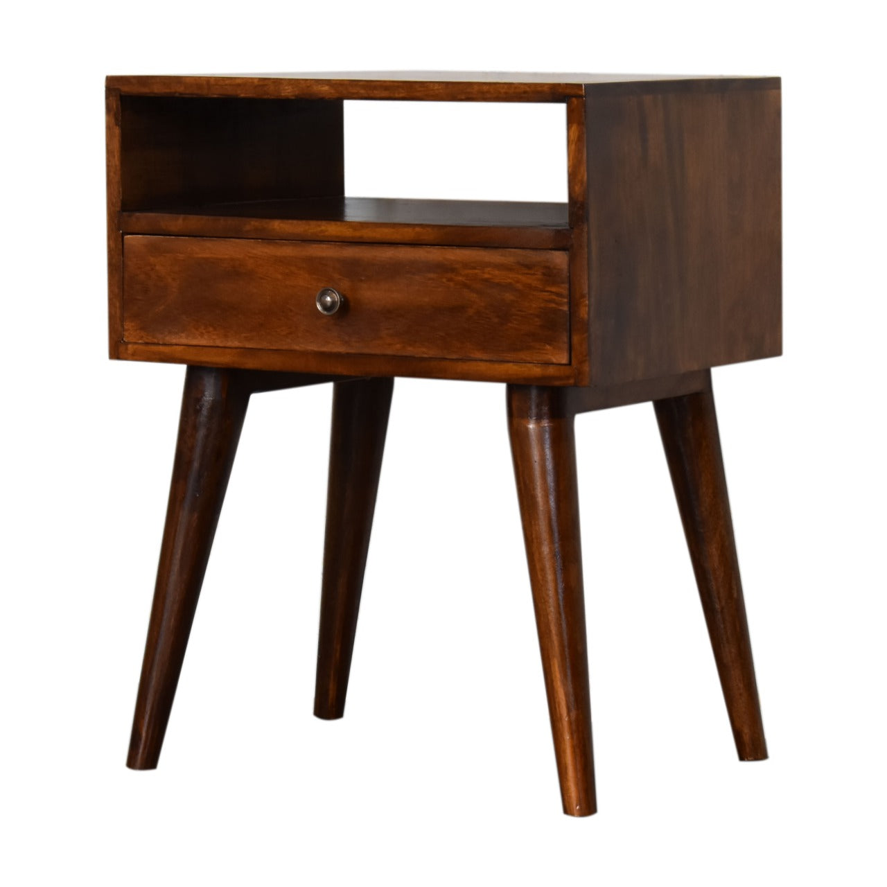 in1691 modern chestnut solid wood bedside