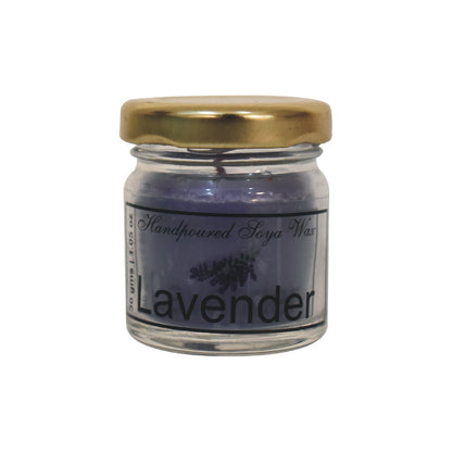 mini candle set of 6 lemongrass lavender rose citronella jasmine and ocean breeze