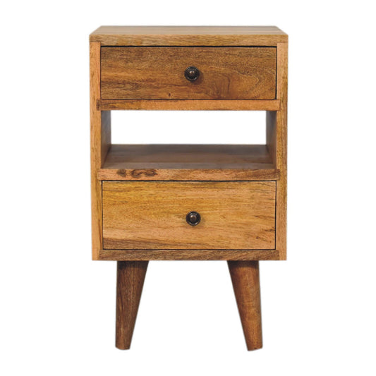 mini classic multi oak ish bedside