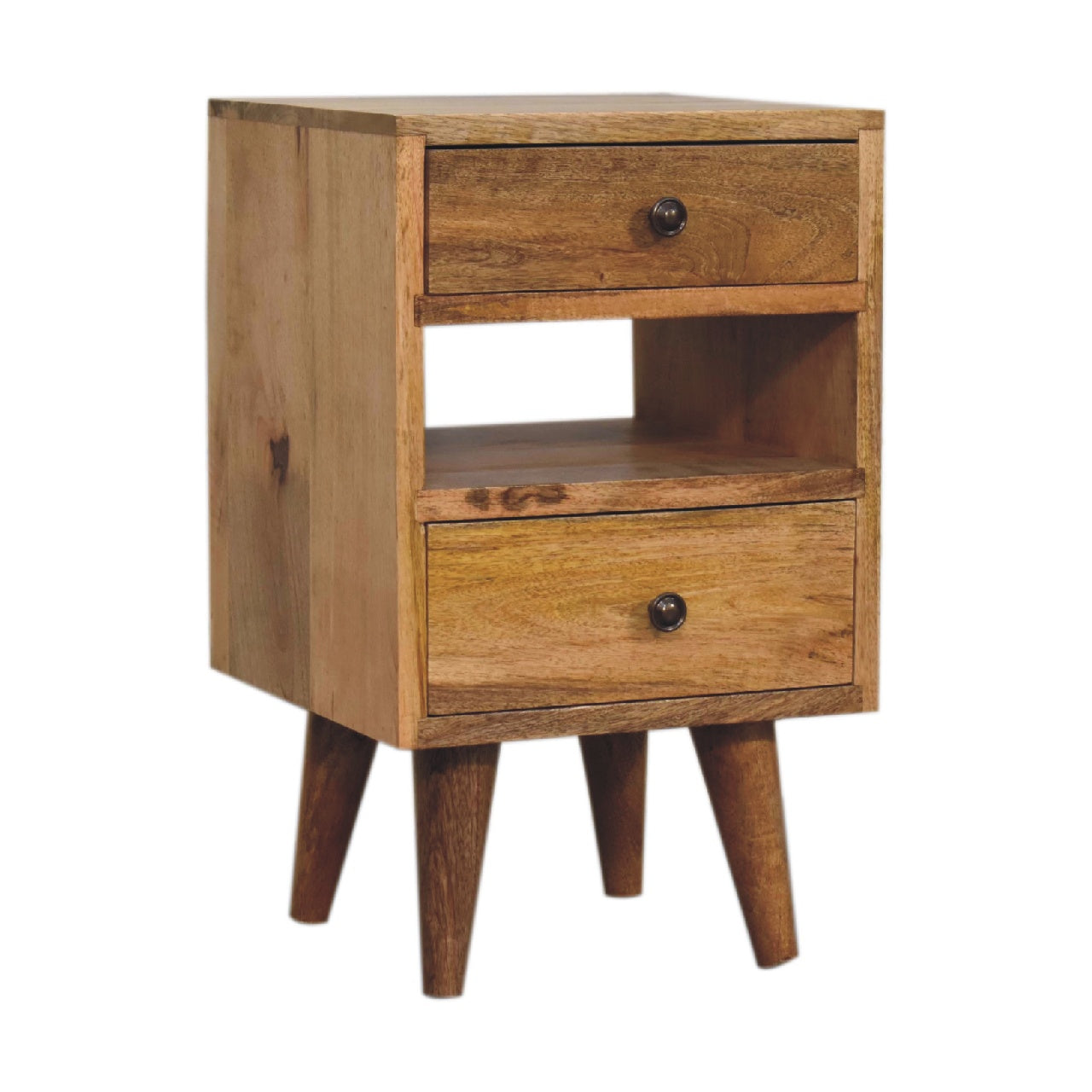 mini classic multi oak ish bedside