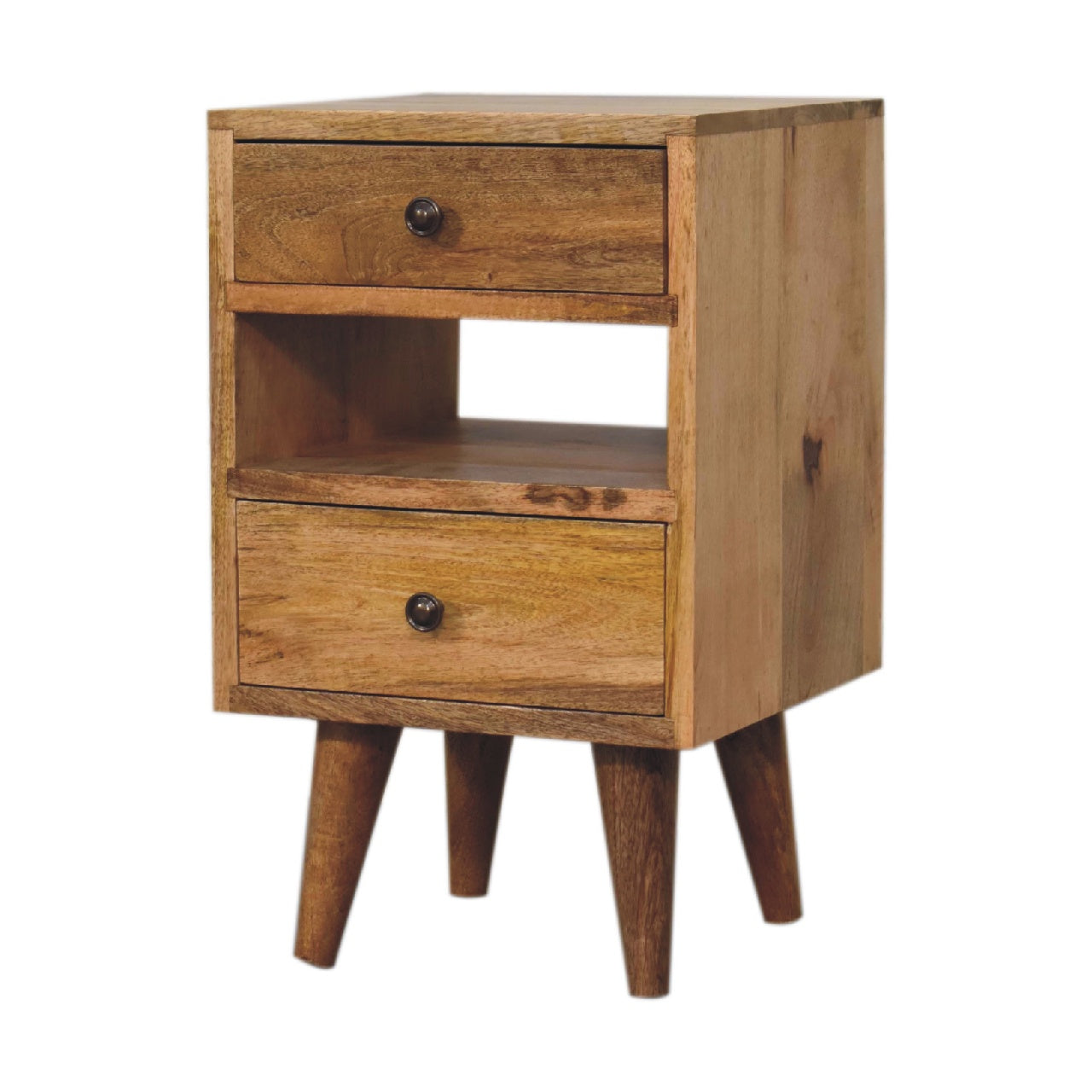 mini classic multi oak ish bedside