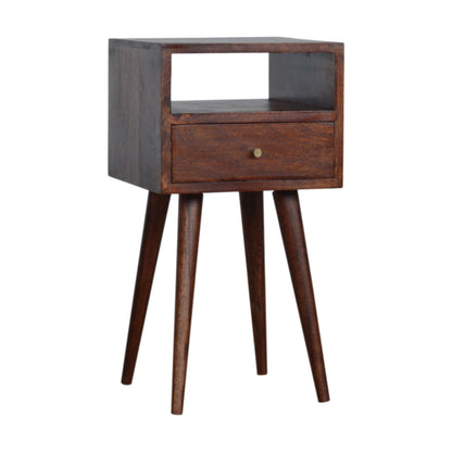 Solid Wood Small Cherry Finish Bedside