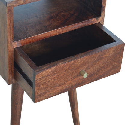 Solid Wood Small Cherry Finish Bedside