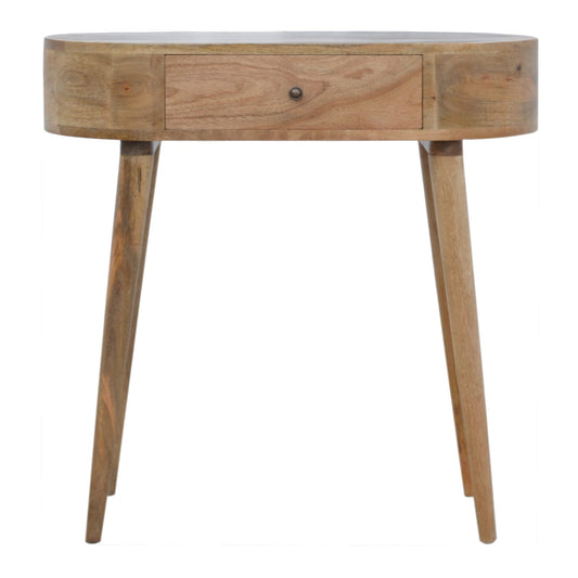 Solid Wood Rounded Console Table